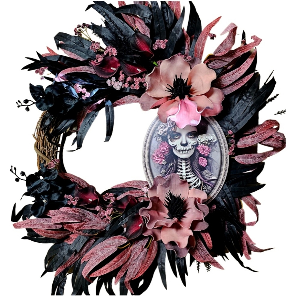 Romantic Halloween wreath